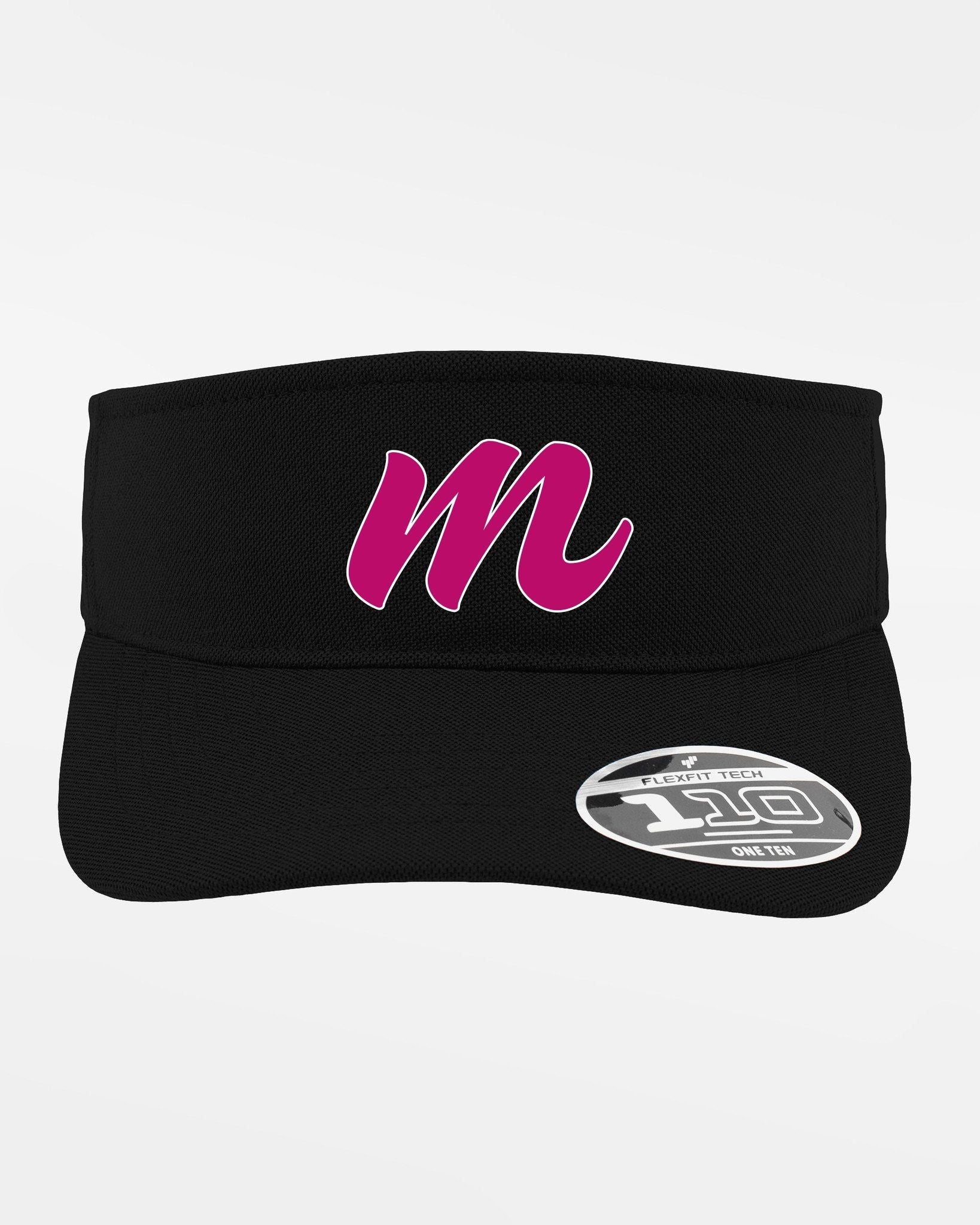 Yupoong Flexfit Functional Visor "Bonn Magentics" , M, schwarz-DIAMOND PRIDE
