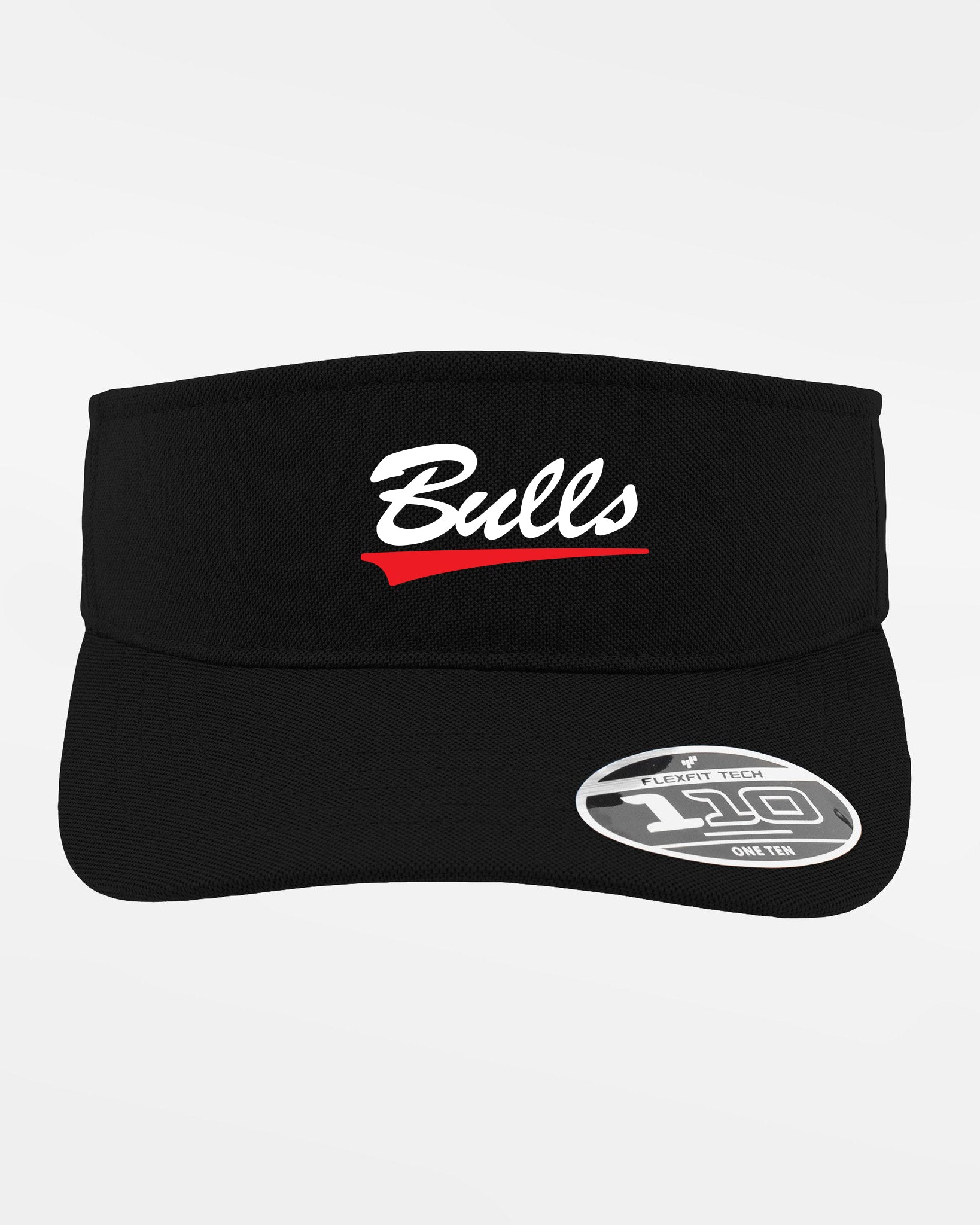 Yupoong Flexfit Functional Visor "Hard Bulls", Script, schwarz-DIAMOND PRIDE