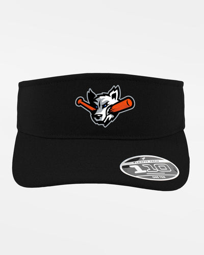 Yupoong Flexfit Functional Visor "Laufer Wölfe", Wolf, schwarz-DIAMOND PRIDE