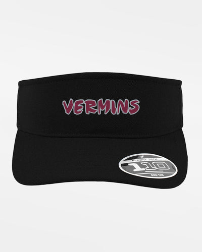 Yupoong Flexfit Functional Visor "Wesseling Vermins", Old Vermins, schwarz-DIAMOND PRIDE