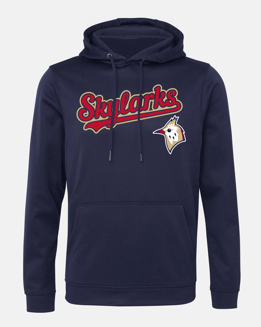 Diamond Pride Basic Functional Hoodie "Berlin Skylarks", Script & Bird, navy blau-DIAMOND PRIDE