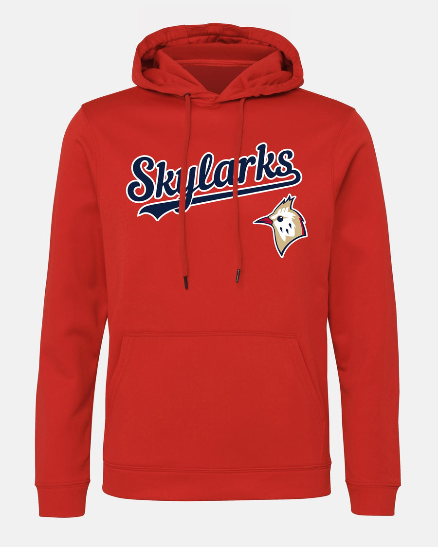 Diamond Pride Basic Functional Hoodie "Berlin Skylarks", Script & Bird, rot-DIAMOND PRIDE