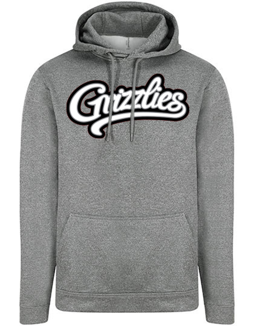 Diamond Pride Basic Functional Hoodie "Freising Grizzlies", Script, heather grau-DIAMOND PRIDE