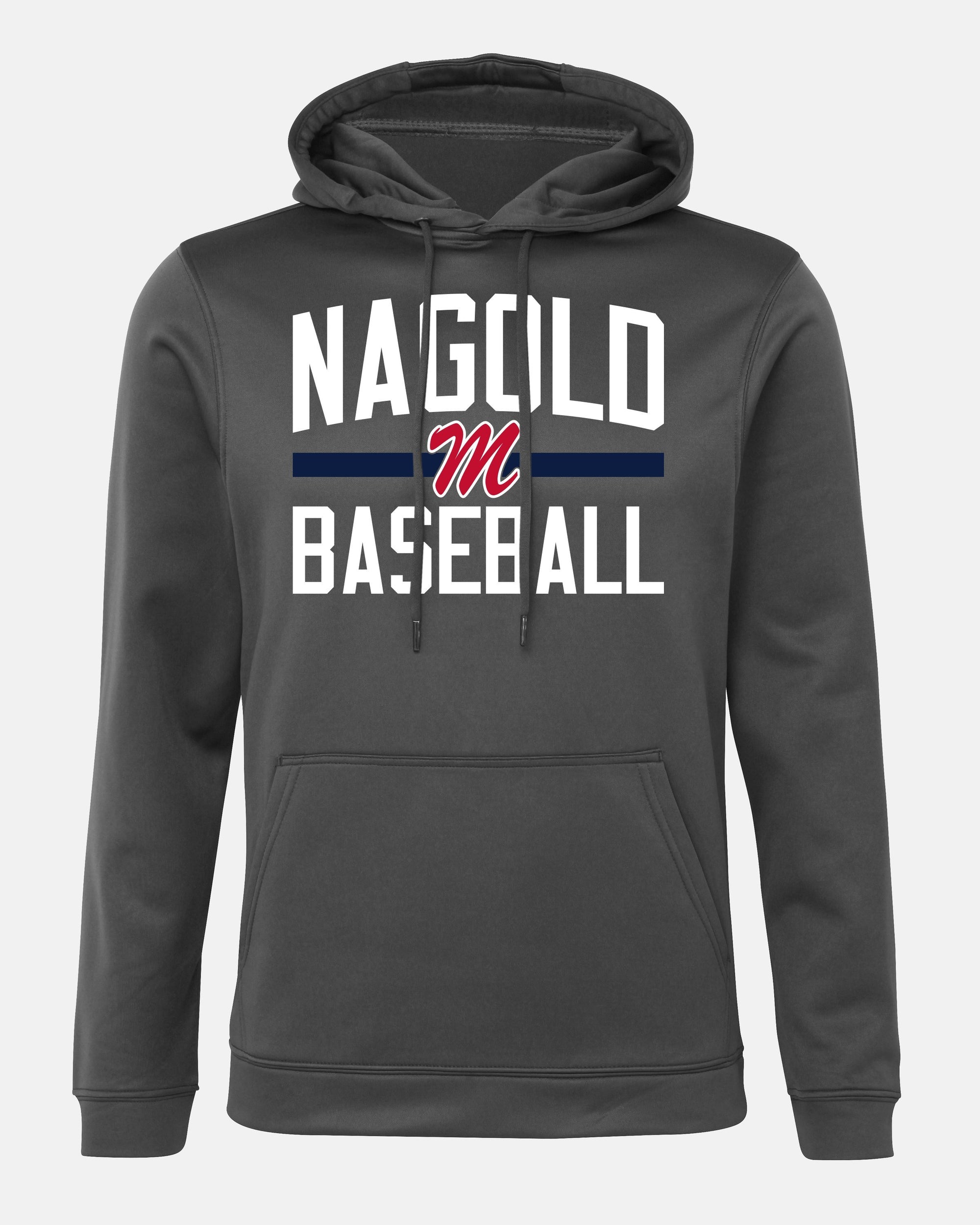 Diamond Pride Basic Functional Hoodie "Nagold Mohawks", Baseball, dunkelgrau-DIAMOND PRIDE