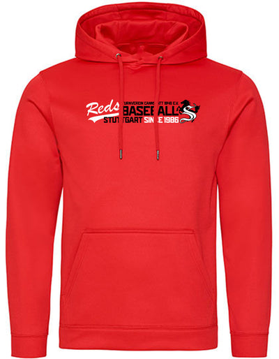 Diamond Pride Basic Functional Hoodie, "Stuttgart Reds", Baseball, rot-DIAMOND PRIDE