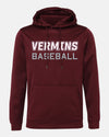 Diamond Pride Basic Functional Hoodie "Wesseling Vermins", Baseball, maroon-rot-DIAMOND PRIDE