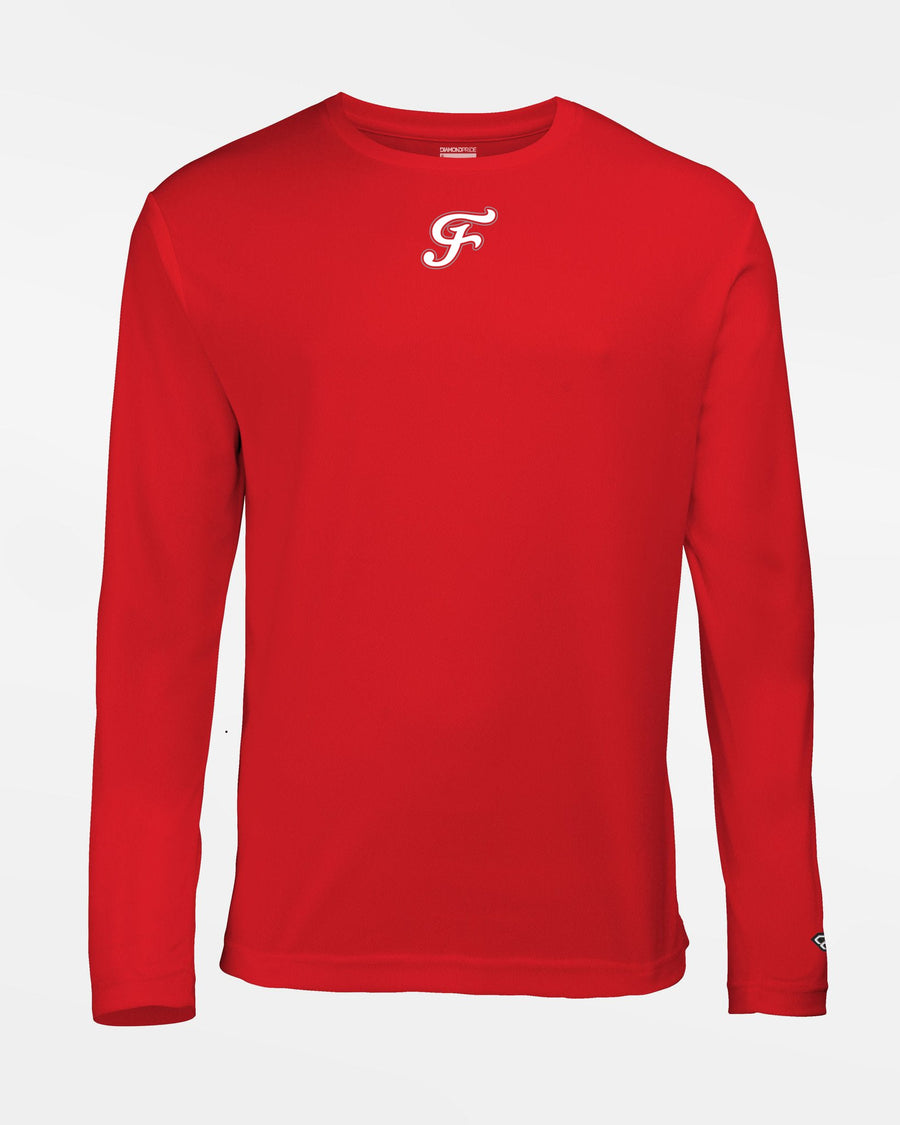 Diamond Pride Basic Functional Longsleeve Shirt "Freising Grizzlies", F, rot-DIAMOND PRIDE