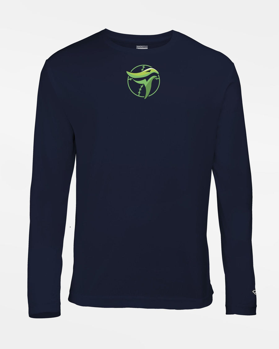 Diamond Pride Basic Functional Longsleeve Shirt "IT SURE FALCONS", navy blau-DIAMOND PRIDE