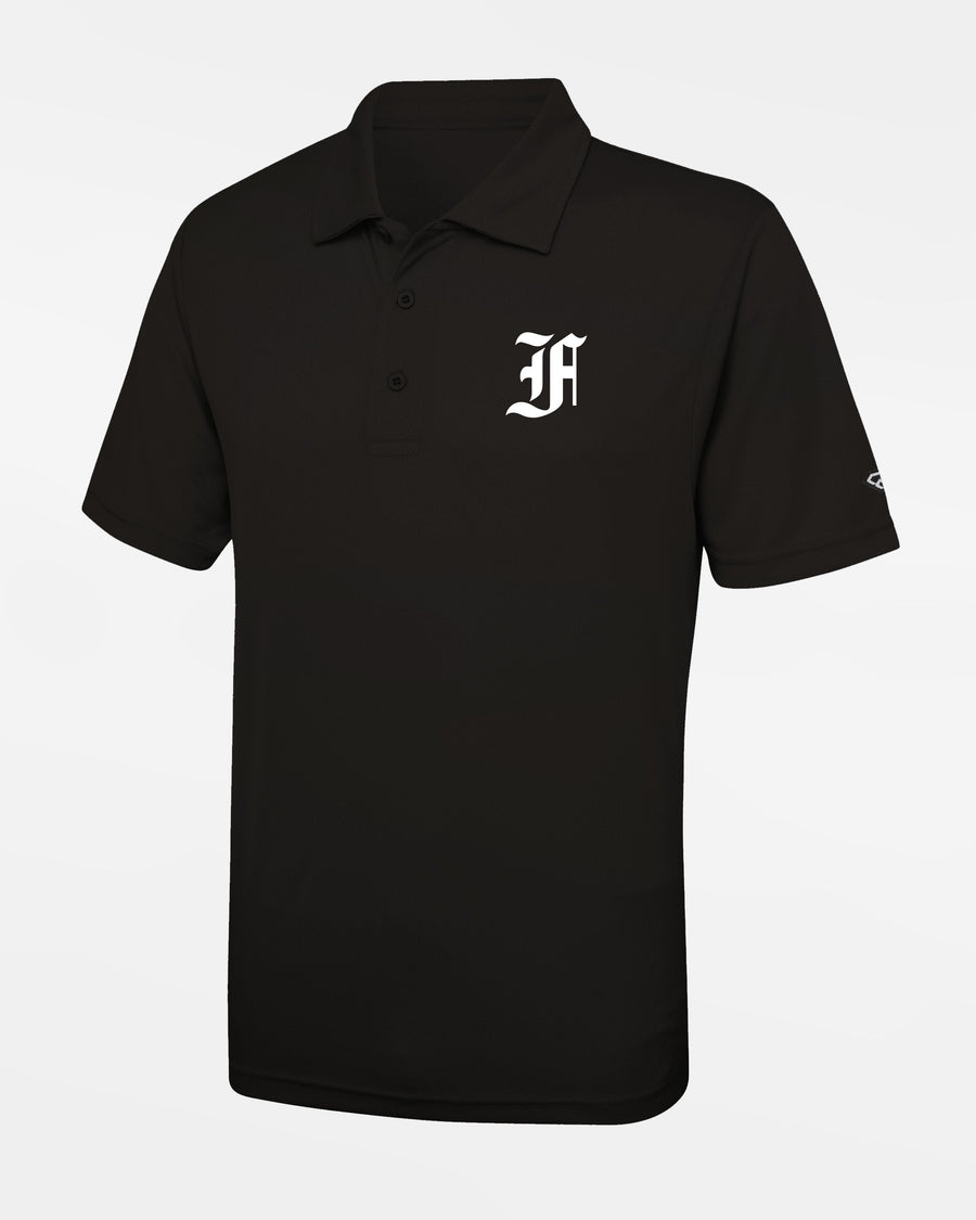 Diamond Pride Basic Functional Polo-Shirt, "Berlin Flamingos", F, schwarz-DIAMOND PRIDE