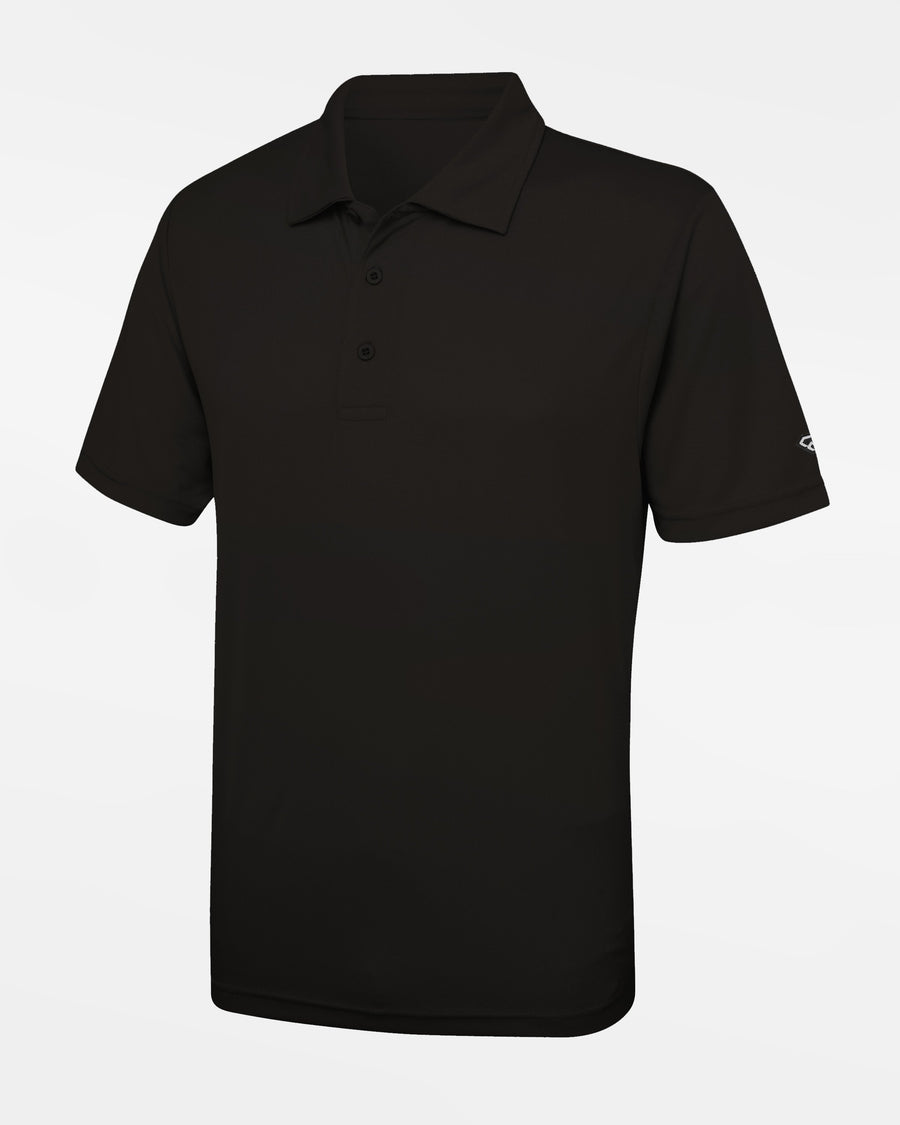 Diamond Pride Basic Functional Polo-Shirt "Hard Bulls", schwarz-DIAMOND PRIDE