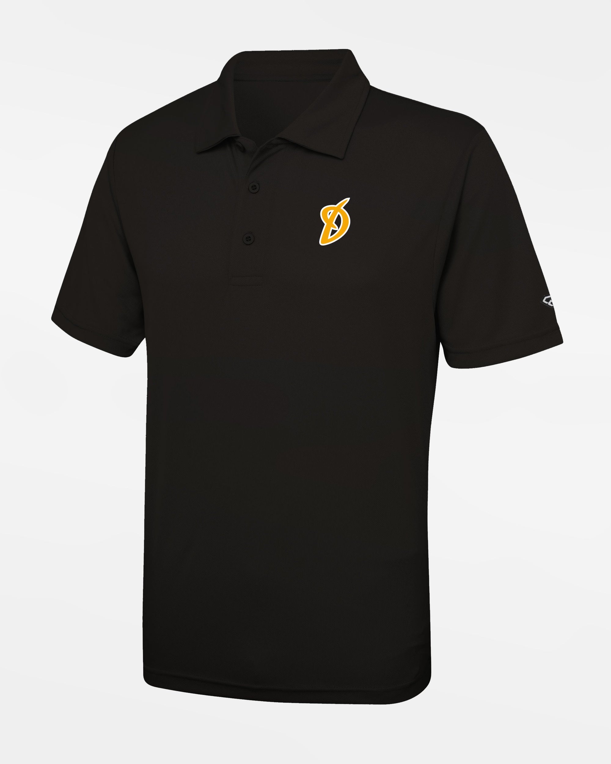 Diamond Pride Basic Functional Polo-Shirt "Munich-Haar Disciples", schwarz-DIAMOND PRIDE