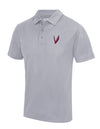 Diamond Pride Basic Functional Polo-Shirt "Wesseling Vermins", heather grau-DIAMOND PRIDE