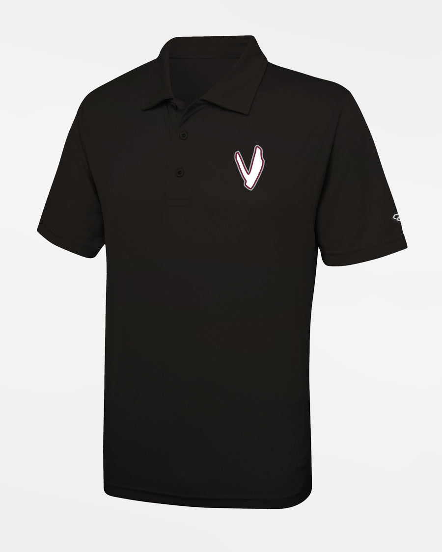 Diamond Pride Basic Functional Polo-Shirt "Wesseling Vermins",V (wht), schwarz-DIAMOND PRIDE
