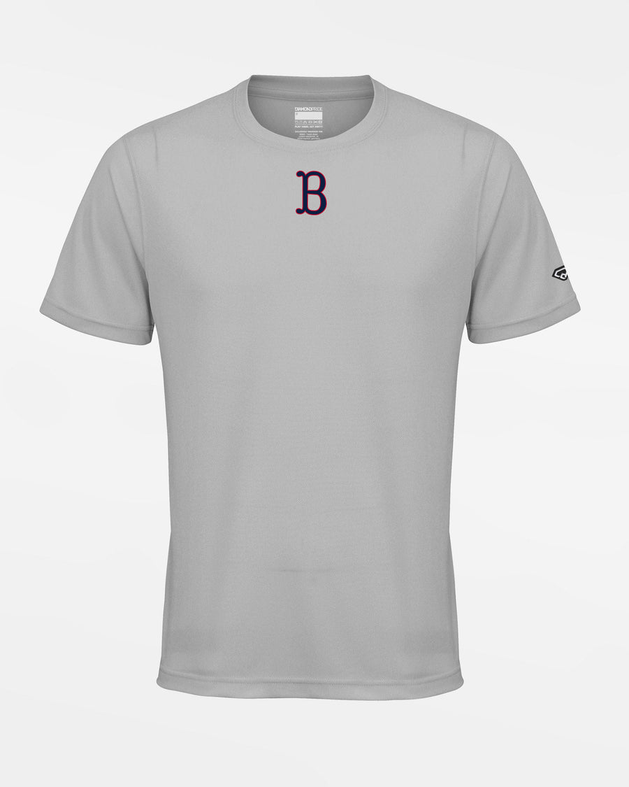 Diamond Pride Basic Functional T-Shirt "Berlin Skylarks", B, grau-DIAMOND PRIDE