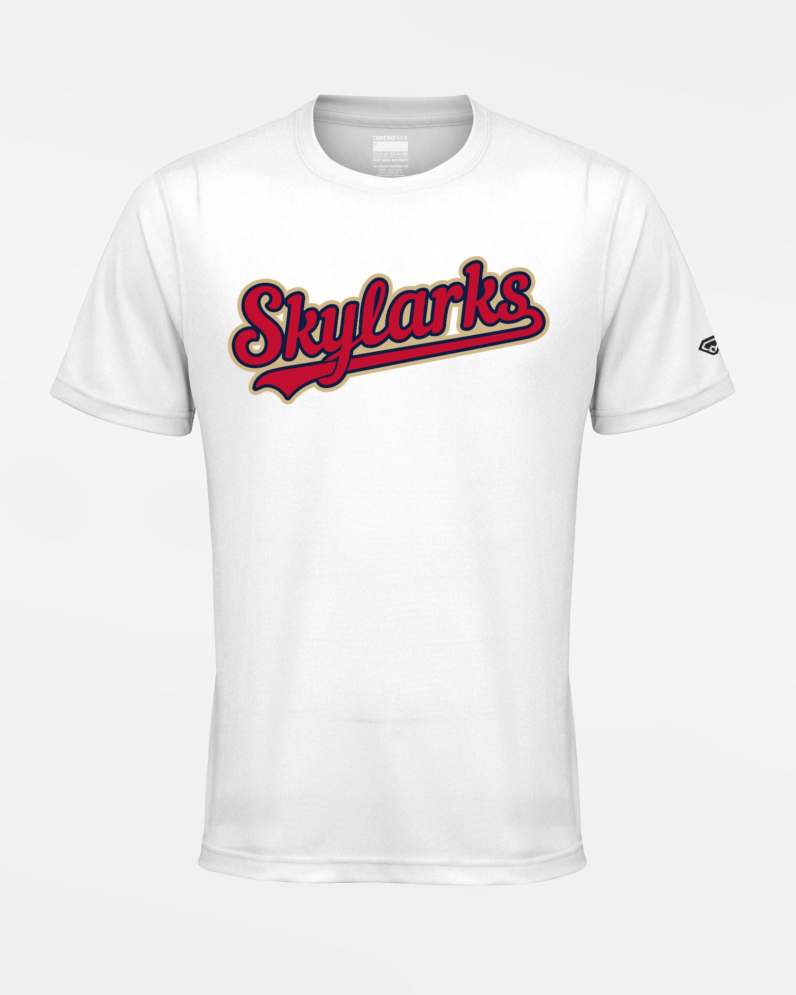 Diamond Pride Basic Functional T-Shirt, "Berlin Skylarks", Script, weiss-DIAMOND PRIDE