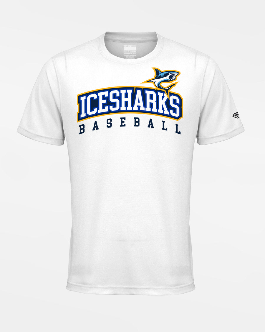 Diamond Pride Basic Functional T-Shirt "Eismannsberg Icesharks", Baseball, weiss-DIAMOND PRIDE