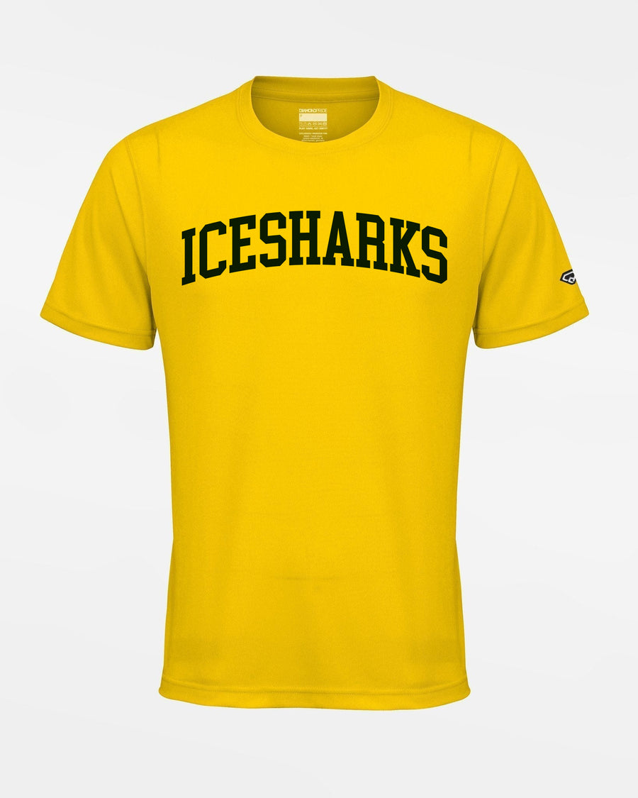 Diamond Pride Basic Functional T-Shirt "Eismannsberg Icesharks", Icesharks, gelb-DIAMOND PRIDE