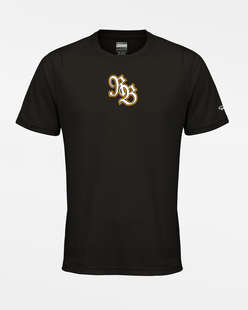 Diamond Pride Basic Functional T-Shirt "Füssen Royal Bavarians", RB, schwarz-DIAMOND PRIDE