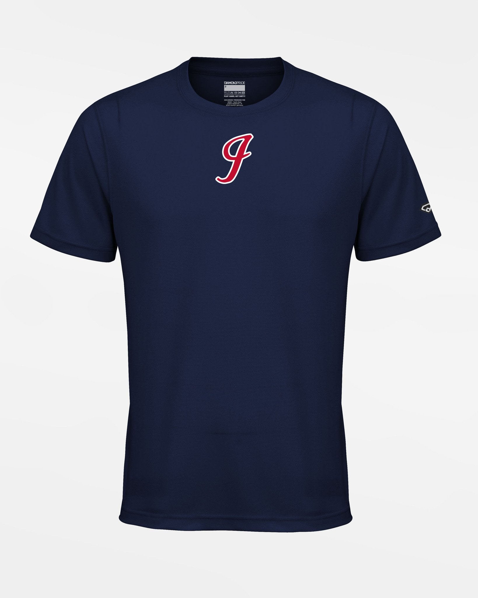 Diamond Pride Basic Functional T-Shirt "Gauting Indians", Logo, navy blau-DIAMOND PRIDE
