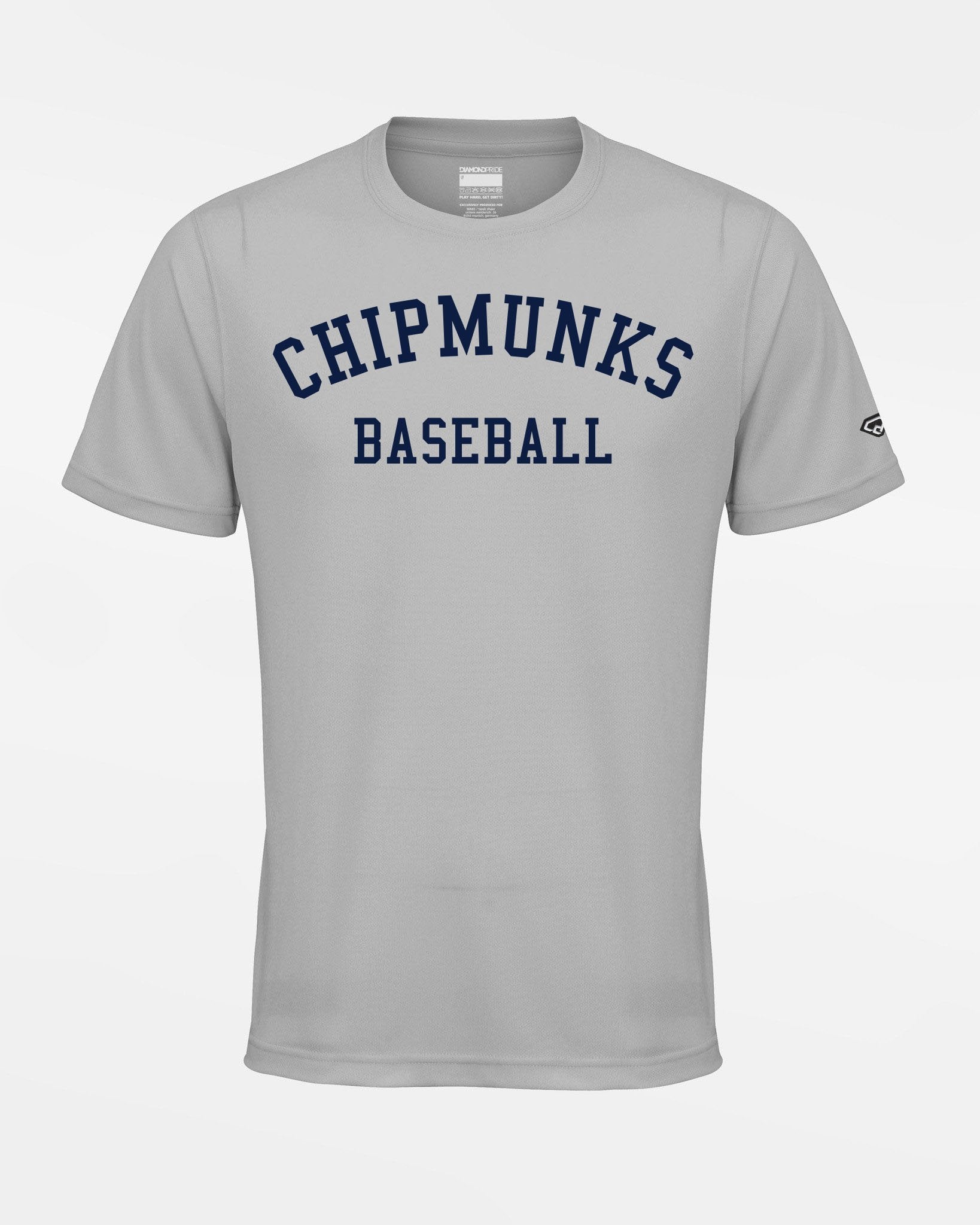 Diamond Pride Basic Functional T-Shirt "Hagen Chipmunks", grau-DIAMOND PRIDE