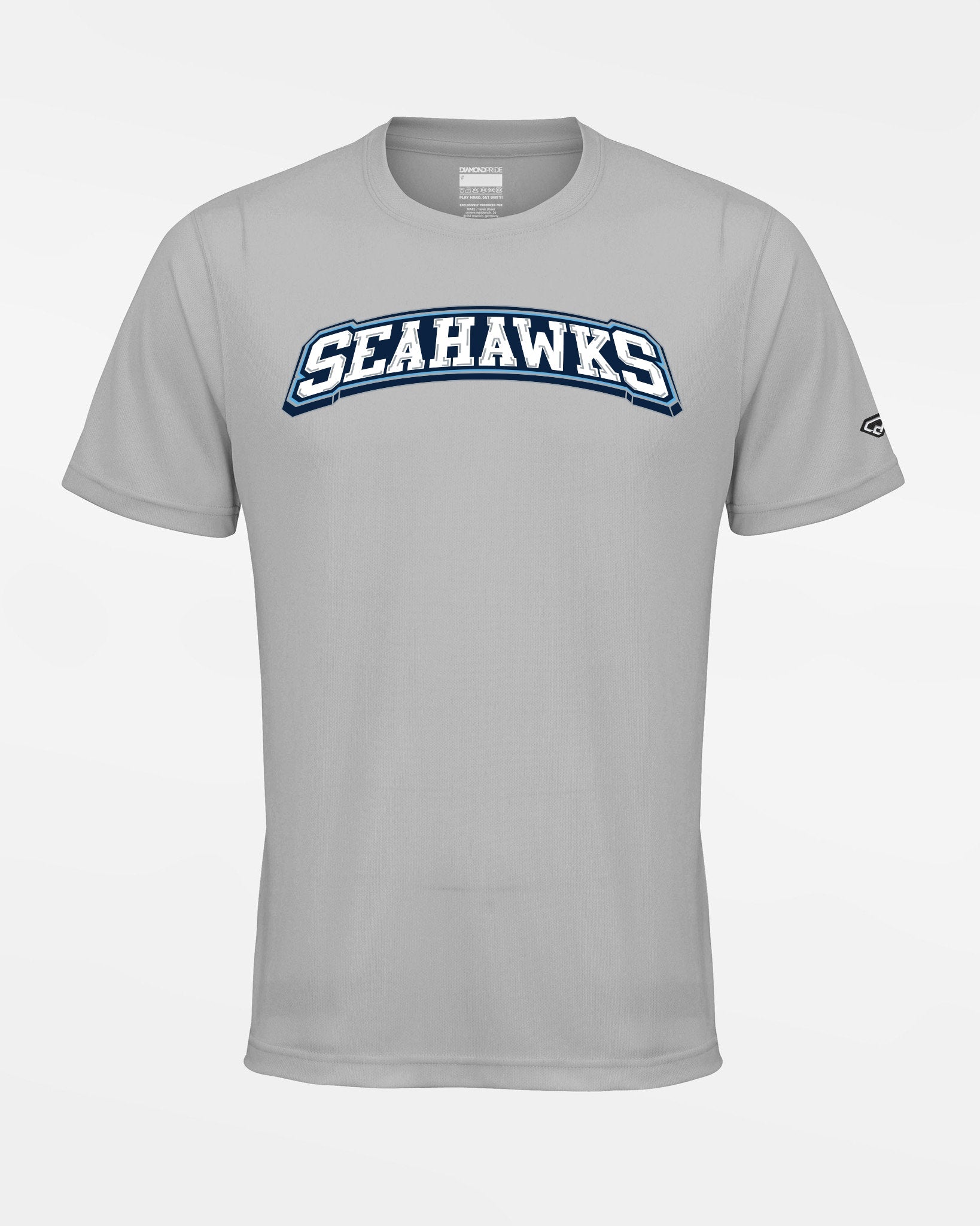 Diamond Pride Basic Functional T-Shirt "Kiel Seahawks", Seahawks, grau-DIAMOND PRIDE