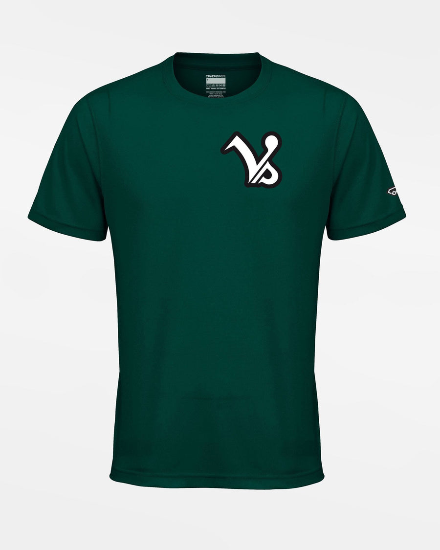 Diamond Pride Basic Functional T-Shirt "Kufstein Vikings", dunkelgrün-DIAMOND PRIDE