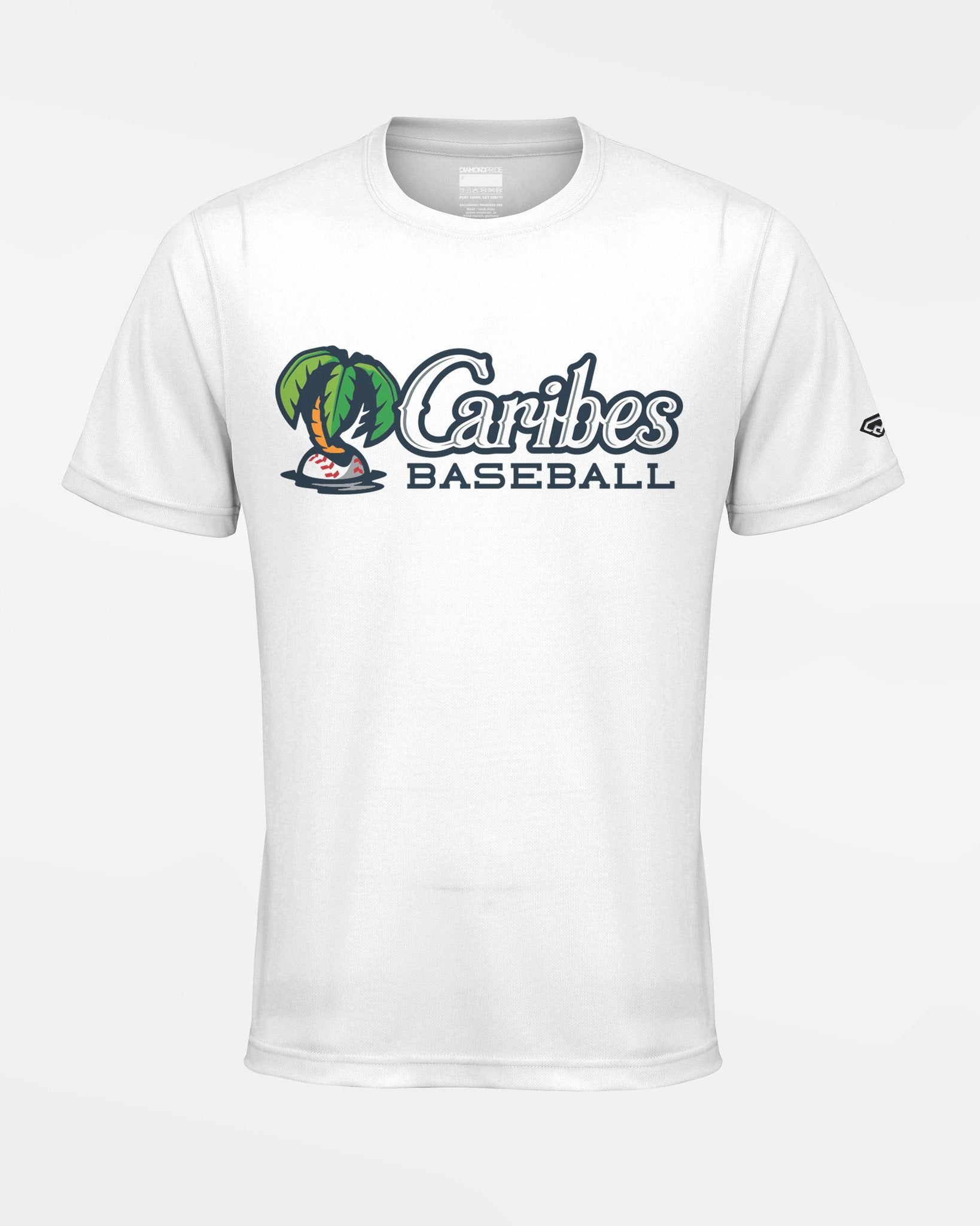 Diamond Pride Basic Functional T-Shirt "Munich Caribes", Baseball, weiss-DIAMOND PRIDE