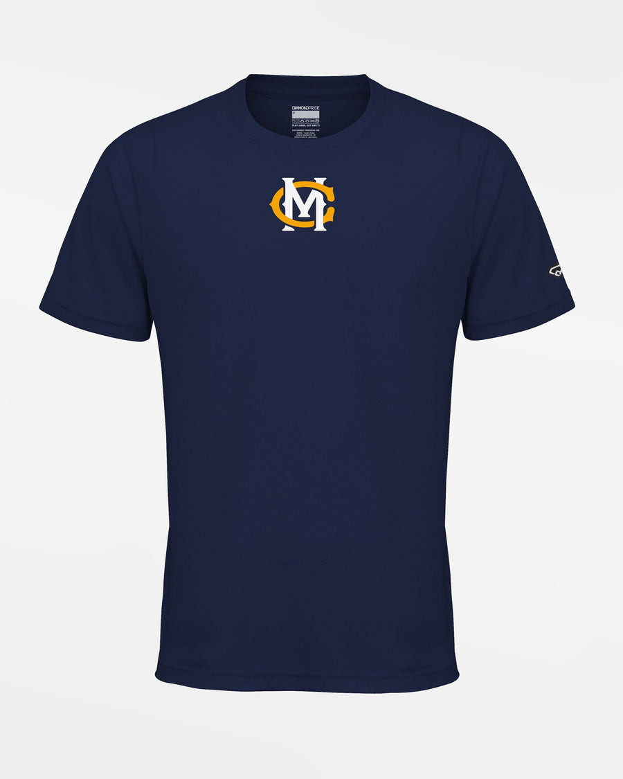 Diamond Pride Basic Functional T-Shirt "Munich Caribes", MC & Name, navy blau - SONDERPREIS-DIAMOND PRIDE