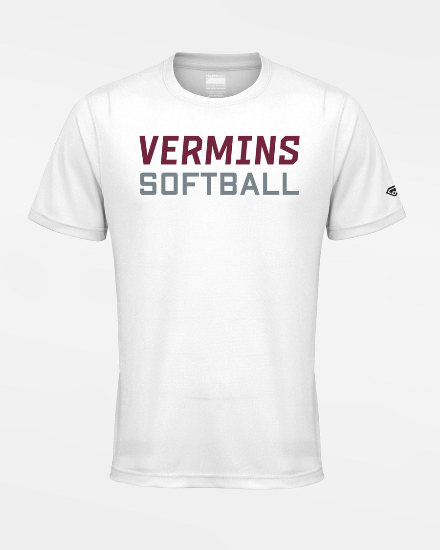 Diamond Pride Basic Functional T-Shirt "Wesseling Vermins", Softball, weiss-DIAMOND PRIDE