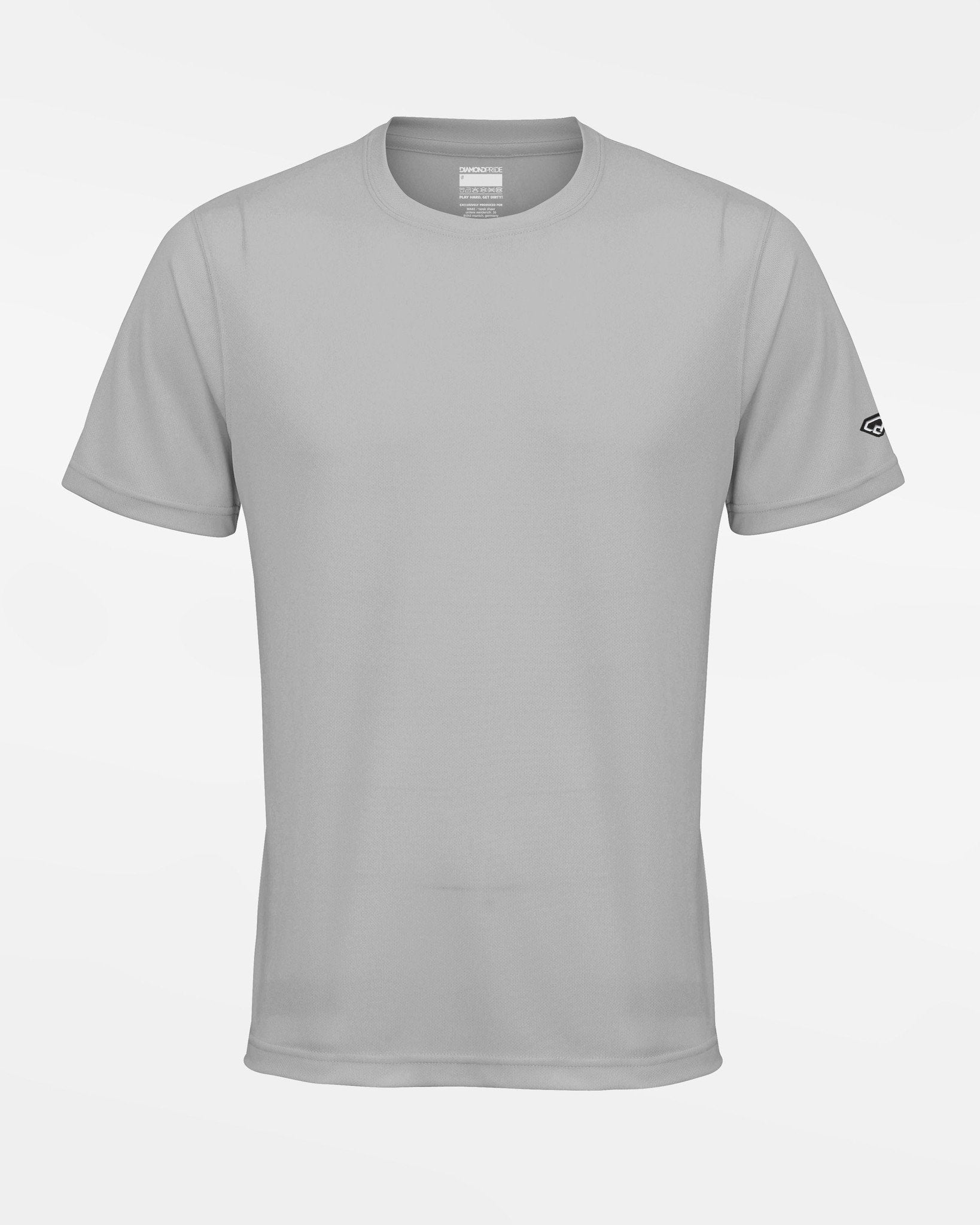 Diamond Pride Basic Functional T-Shirt, grau-DIAMOND PRIDE