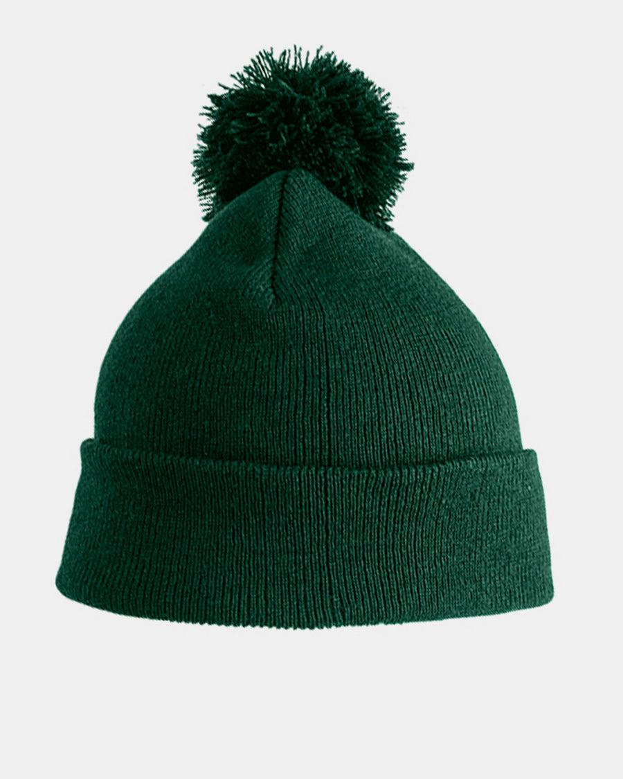 Diamond Pride Basic PomPom Beanie, dunkelgrün-DIAMOND PRIDE