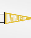Diamond Pride Filz Pennant Flag "Diamond Pride", gelb - schwarz-DIAMOND PRIDE