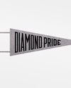 Diamond Pride Filz Pennant Flag "Diamond Pride", heather grau-DIAMOND PRIDE