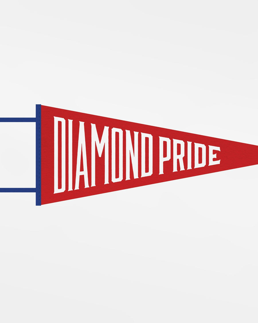 Diamond Pride Filz Pennant Flag "Diamond Pride", rot - royal blau-DIAMOND PRIDE