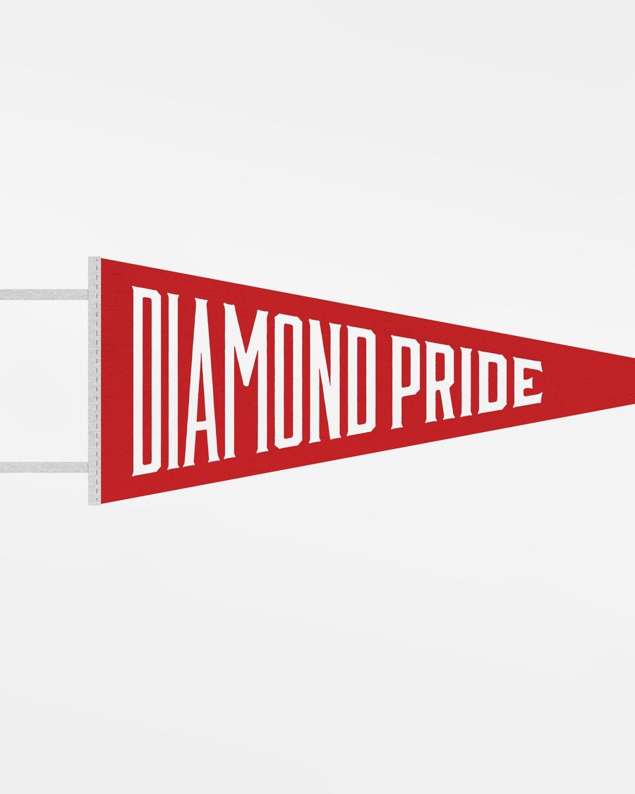 Diamond Pride Filz Pennant Flag "Diamond Pride", rot - weiss-DIAMOND PRIDE