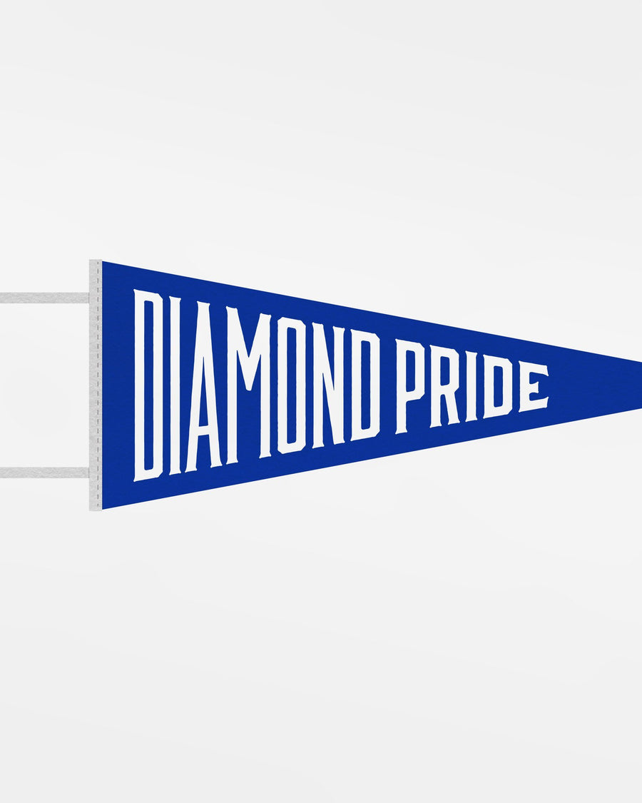 Diamond Pride Filz Pennant Flag "Diamond Pride", royal blau - weiss-DIAMOND PRIDE
