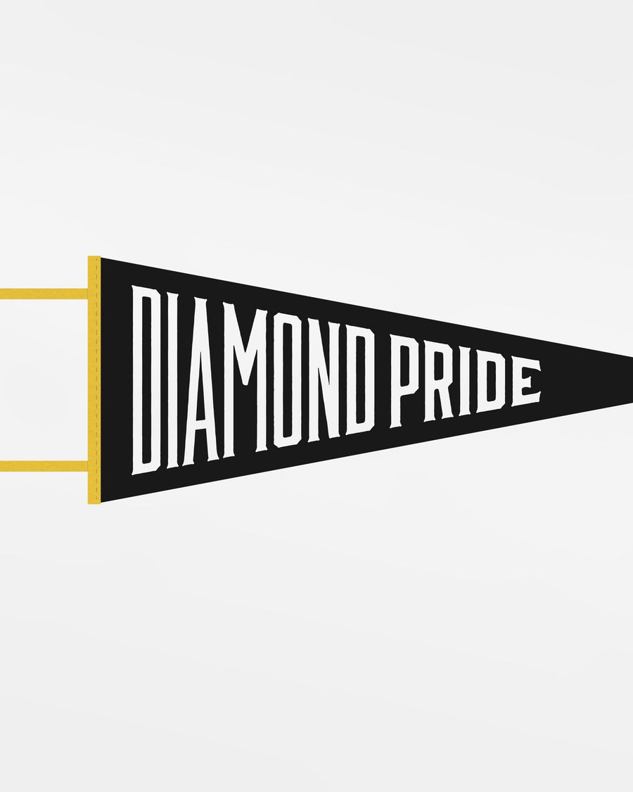 Diamond Pride Filz Pennant Flag "Diamond Pride", schwarz - gelb-DIAMOND PRIDE