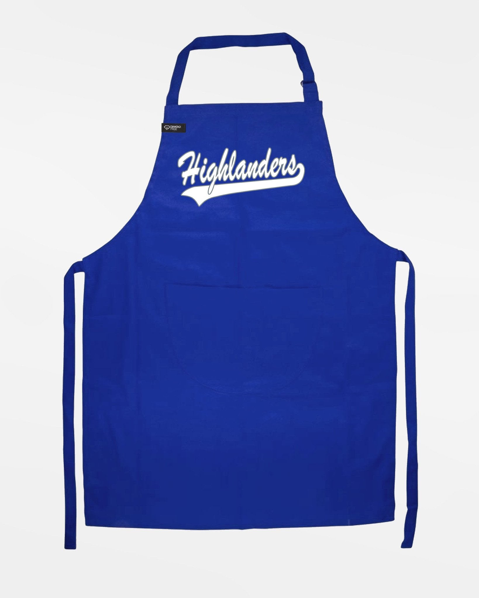 Diamond Pride Grillschürze & Kochschürze "Gramastetten Highlanders", royal blau-DIAMOND PRIDE