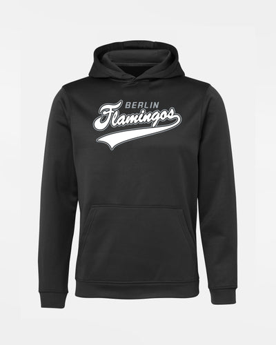 Diamond Pride Kids Basic Functional Hoodie, "Berlin Flamingos", Script, schwarz-DIAMOND PRIDE