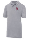 Diamond Pride Kids Basic Functional Polo-Shirt, "Berlin Flamingos", F, heather grau-DIAMOND PRIDE