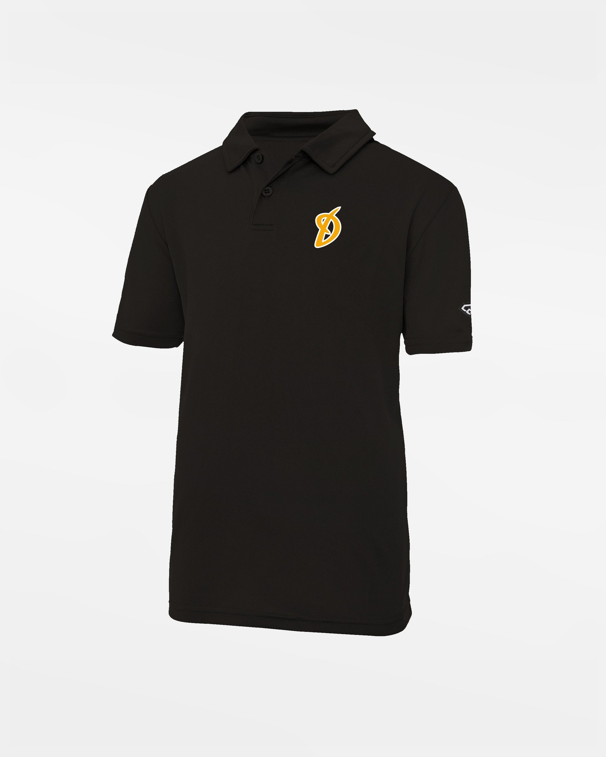 Diamond Pride Kids Basic Functional Polo-Shirt "Munich-Haar Disciples", schwarz-DIAMOND PRIDE
