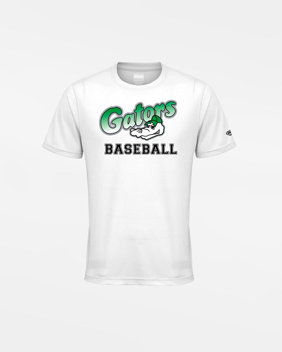 Diamond Pride Kids Basic Functional T-Shirt "Augsburg Gators", Baseball, weiss-DIAMOND PRIDE