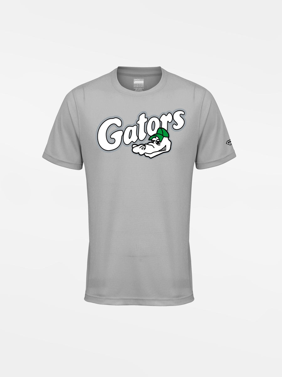 Diamond Pride Kids Basic Functional T-Shirt "Augsburg Gators", Gators & Head, grau-DIAMOND PRIDE