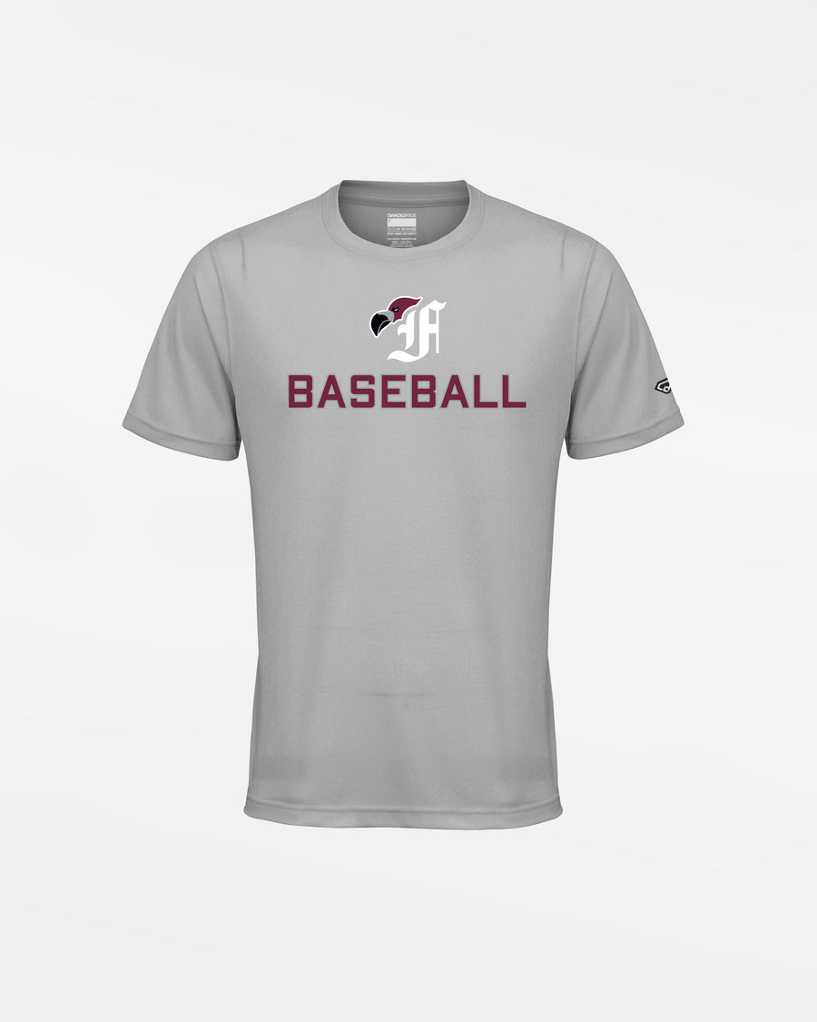 Diamond Pride Kids Basic Functional T-Shirt, "Berlin Flamingos", Bird & Baseball, grau-DIAMOND PRIDE