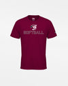 Diamond Pride Kids Basic Functional T-Shirt, "Berlin Flamingos", Bird & Softball, burgundy-DIAMOND PRIDE