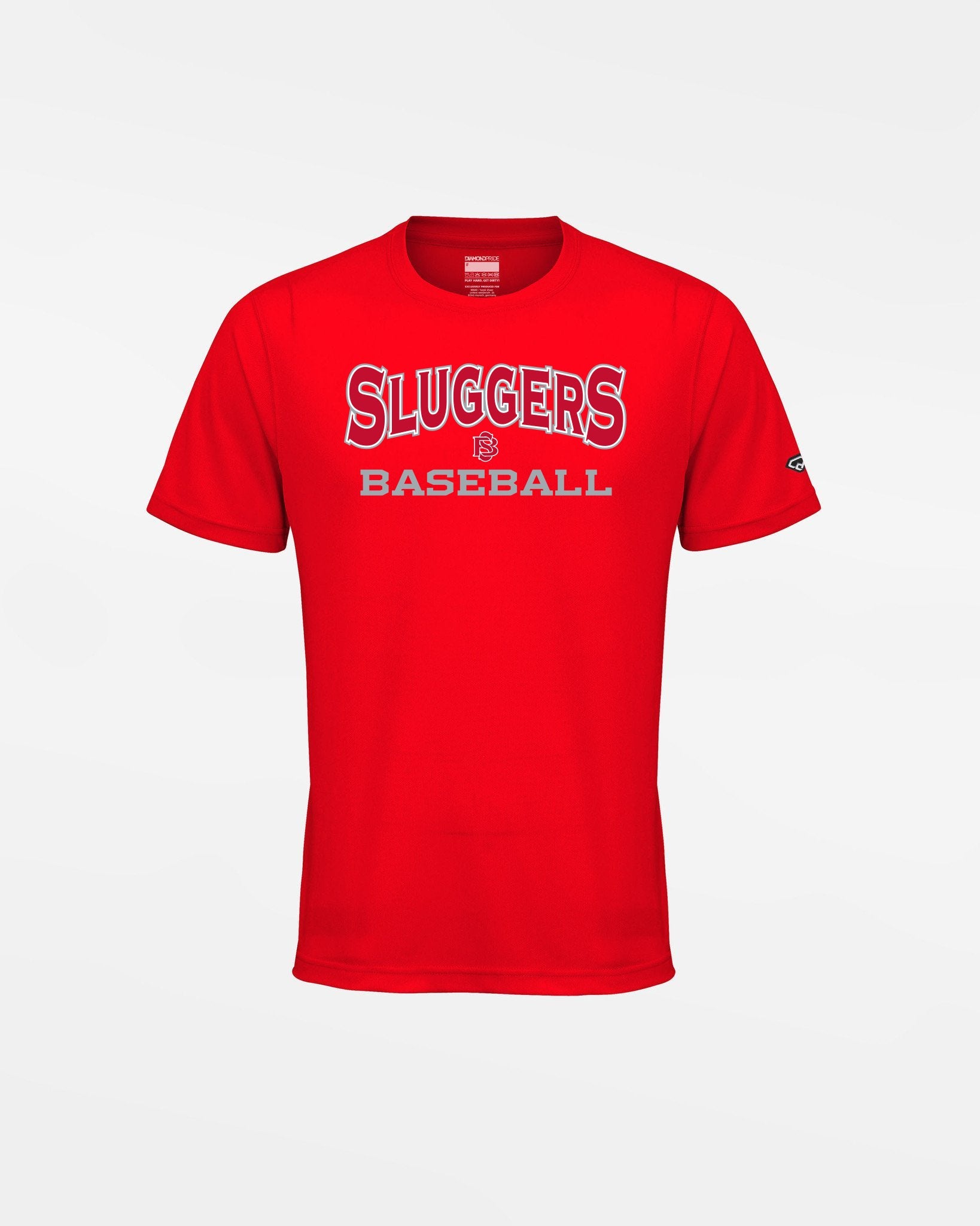 Diamond Pride Kids Basic Functional T-Shirt, "Berlin Sluggers", Baseball, rot-DIAMOND PRIDE
