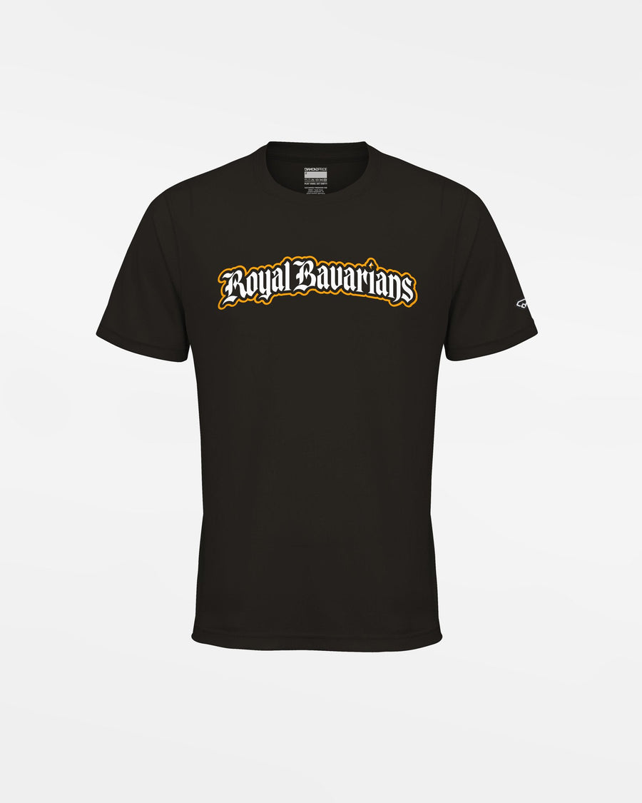 Diamond Pride Kids Basic Functional T-Shirt "Füssen Royal Bavarians", Script, schwarz-DIAMOND PRIDE