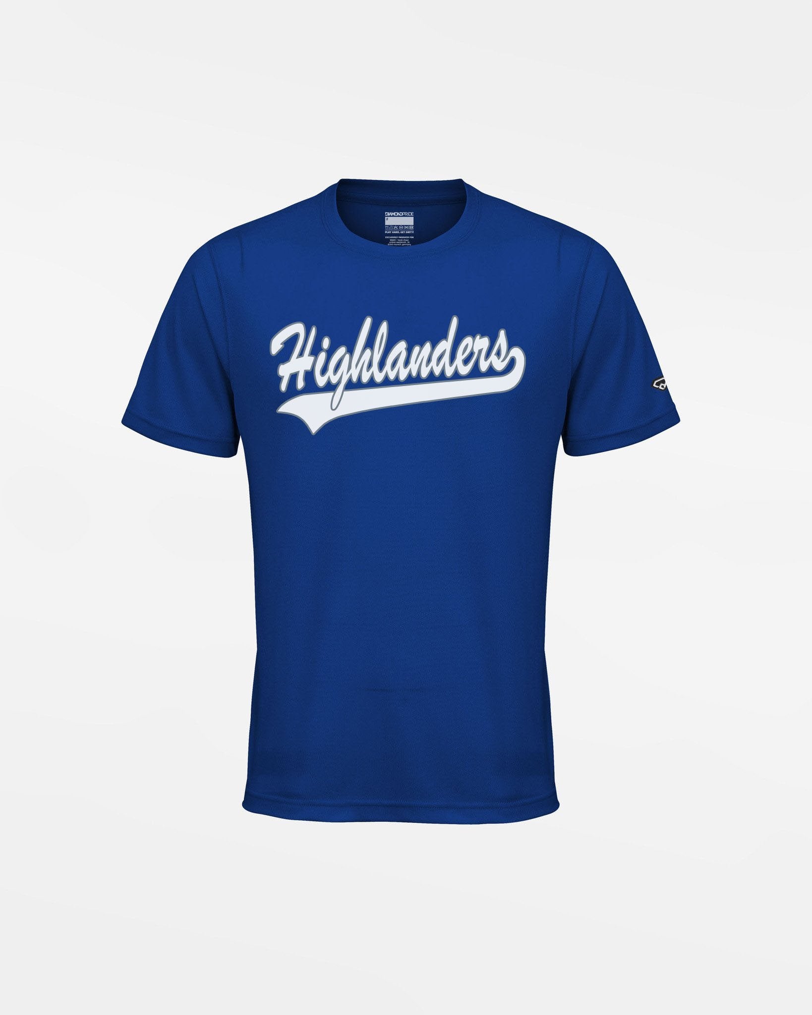 Diamond Pride Kids Basic Functional T-Shirt "Gramastetten Highlanders", royal-blau-DIAMOND PRIDE