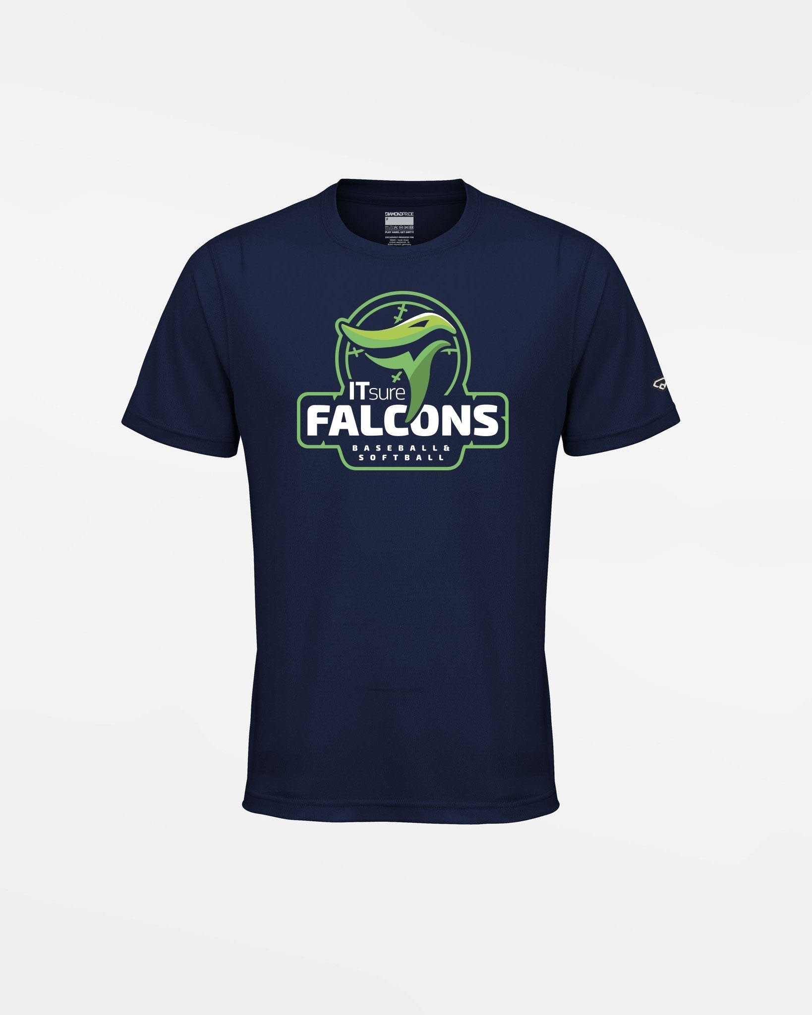 Diamond Pride Kids Basic Functional T-Shirt "IT SURE FALCONS", navy blau-DIAMOND PRIDE