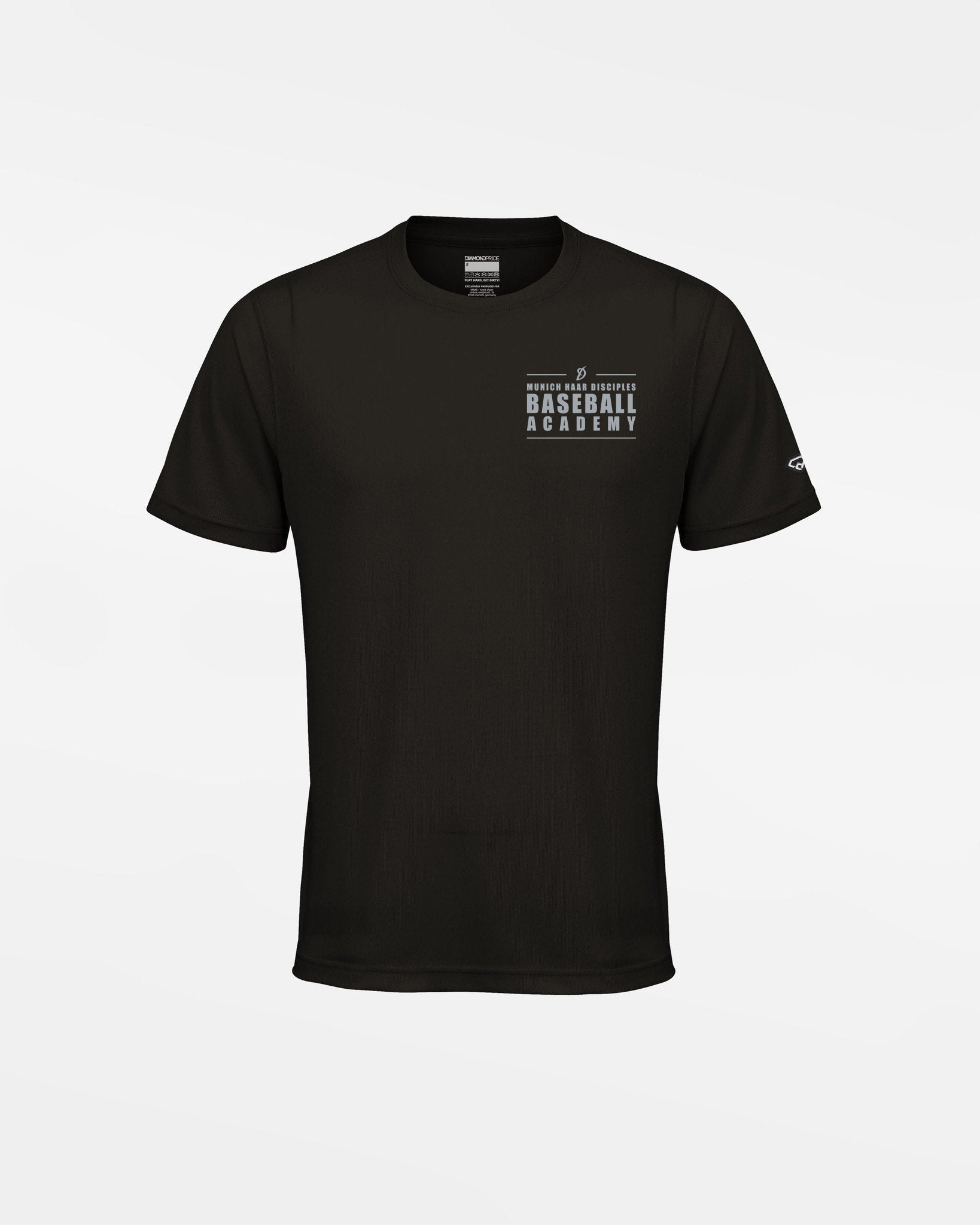 Diamond Pride Kids Basic Functional T-Shirt "Munich-Haar Disciples, Academy, schwarz-DIAMOND PRIDE
